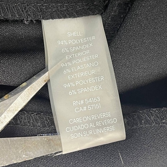 Calvin Klein Women’s Sheath Dress Black with White Piped Trim Bell Sleeves 4P - Picture 9 of 10